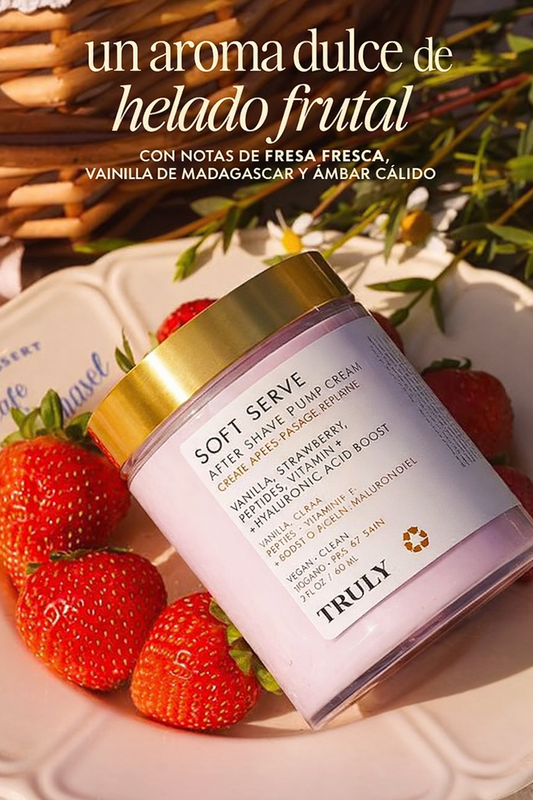 TRULY Soft Serve After Shave – Sérum y Crema Hidratante