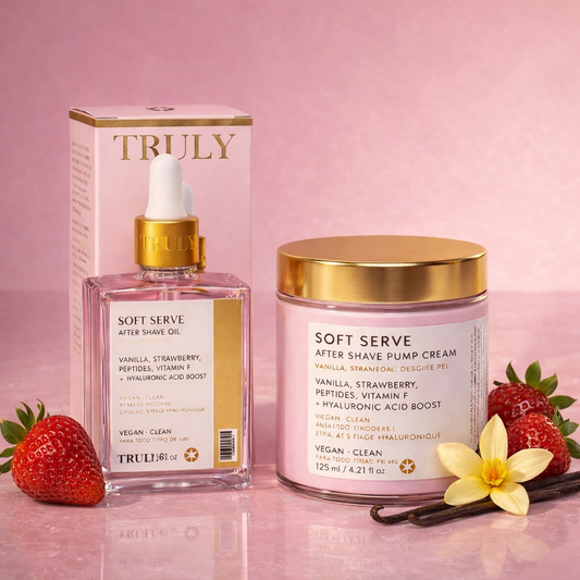 TRULY Soft Serve After Shave – Sérum y Crema Hidratante